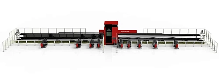 Труборез лазерный с вертикальной системой крепления патронов TP трехпатронный
