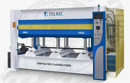 Гидравлический пресс горячего прессования ITALMAC GHVP 8x120 Трехпролетный