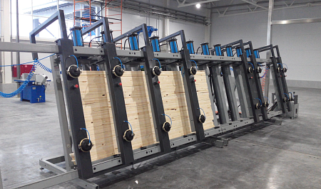 Пресс гидравлический для бруса и щита SLH - GRP