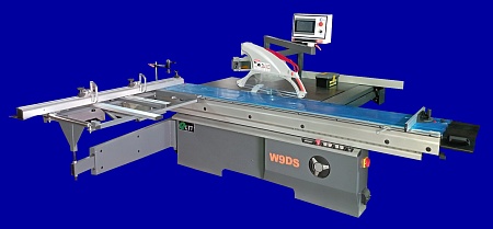 Форматно-раскроечный станок W9DS c ЧПУ - 3200мм. Упор с электроприводом ,  электроподъёмом пильного узла с электронной индикацией наклона
