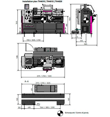 Токарно-винторезный станок OPTIturn TH 4615D