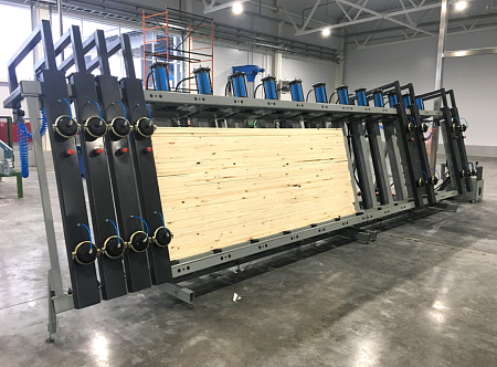 Пресс гидравлический для бруса и щита SLH - GRP