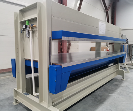 Холодный пневматический пресс Korst PP-2010 для склеивания и облицовки заготовок