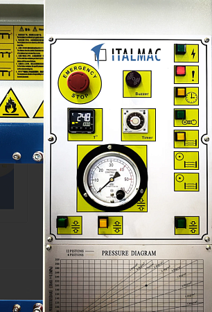 Гидравлический пресс горячего прессования ITALMAC GHVP 6x100 Трехпролетный