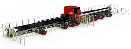 Труборез лазерный с вертикальной системой крепления патронов TP трехпатронный