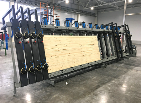 Пресс гидравлический для бруса и щита SLH - GRP