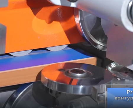 Кромкооблицовочный станок F800 с Прифуговкой и Раундом