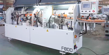 Кромкооблицовочный станок F800 с Прифуговкой и Раундом