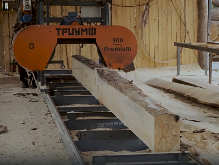 Ленточная пилорама Триумф 900 - Электрическая