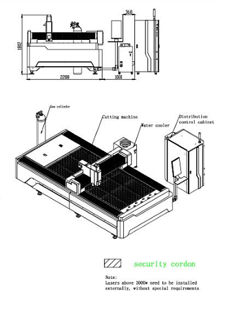 Станок лазерной резки металла HN-3015L-1500W