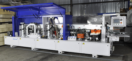 Кромкооблицовочный станок HH504JR с Прифуговкой и Раундом