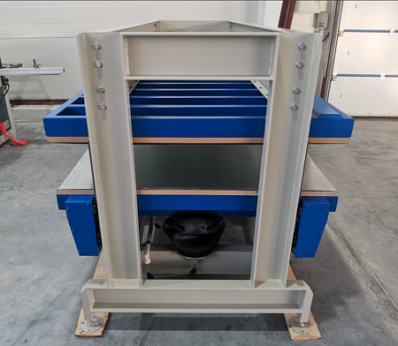 Горячий пневматический пресс Korst GPP-2010 для склеивания и облицовки заготовок